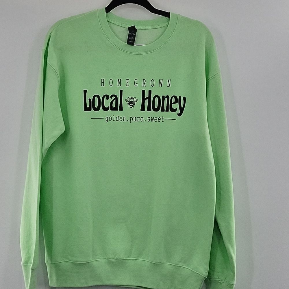 Tultex Local Honey Neon Green Sweatshirt NWOT size Small